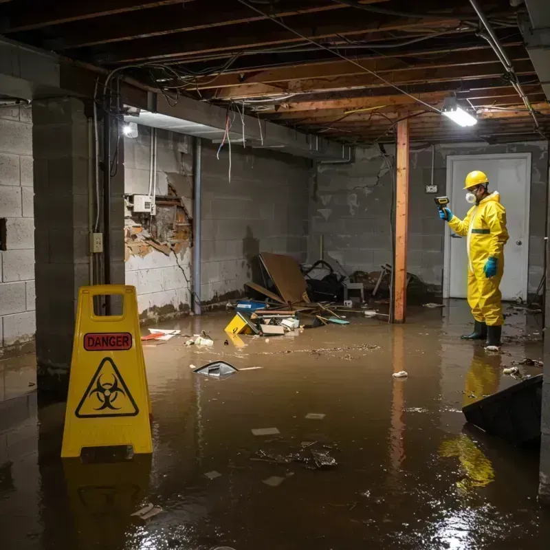 Flooded Basement Electrical Hazard in Indian Head Park, IL Property